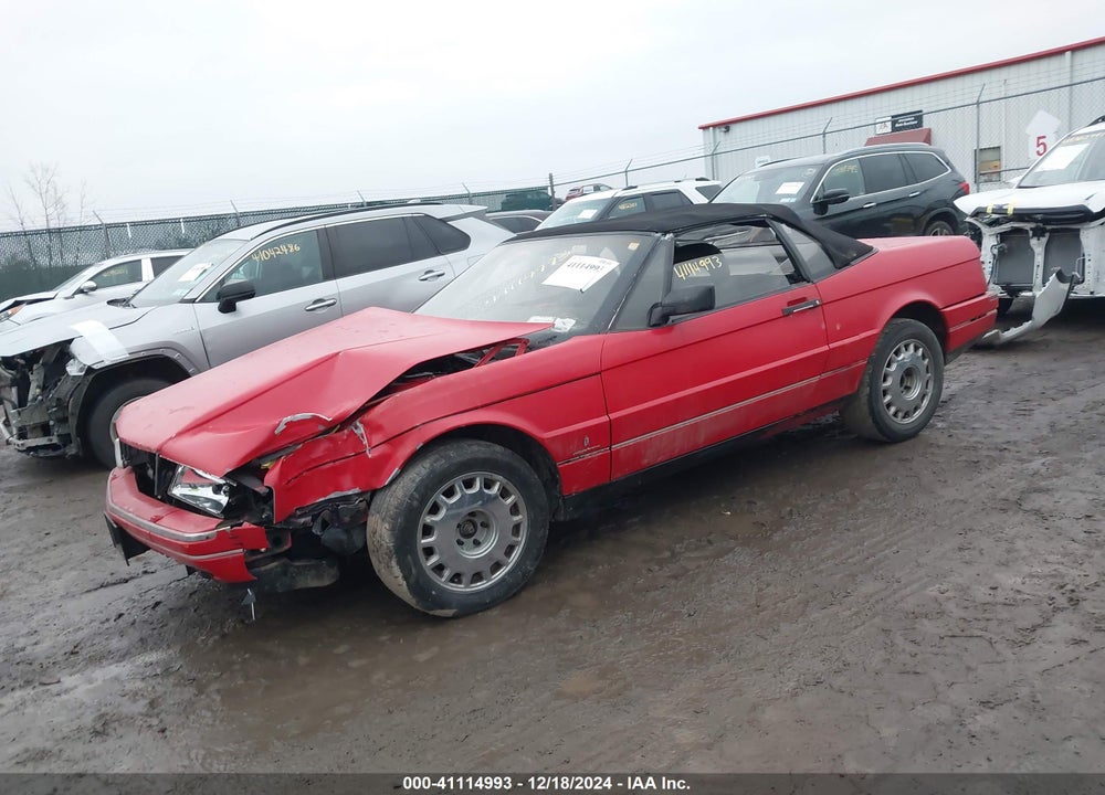 1989 CADILLAC ALLANTE VIN: 1G6VR3181KU101659