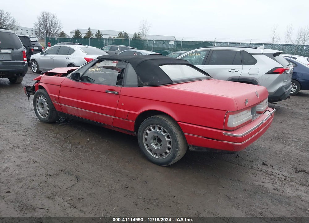 1989 CADILLAC ALLANTE VIN: 1G6VR3181KU101659