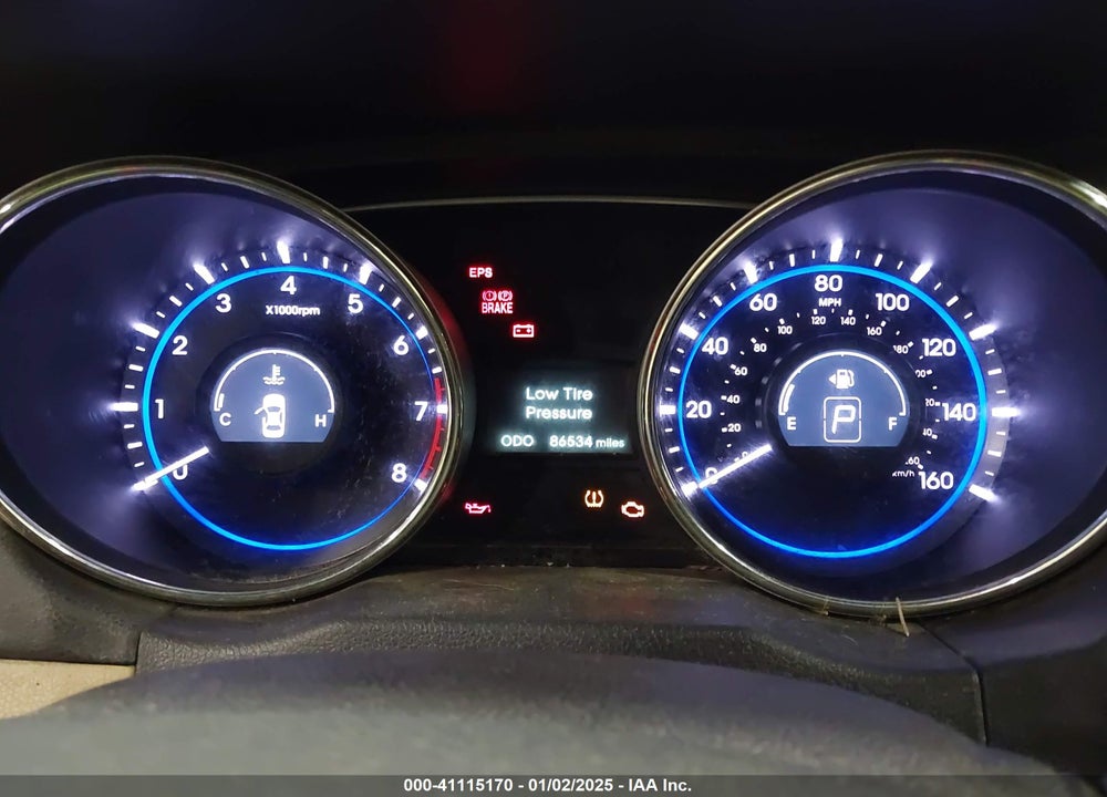 2013 HYUNDAI SONATA GLS VIN: 5NPEB4AC5DH682642
