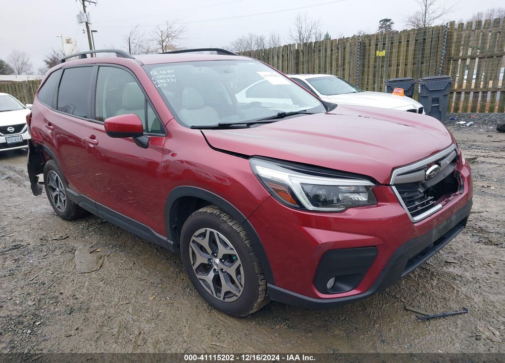 2021 SUBARU FORESTER PREMIUM VIN: JF2SKAJC7MH592331