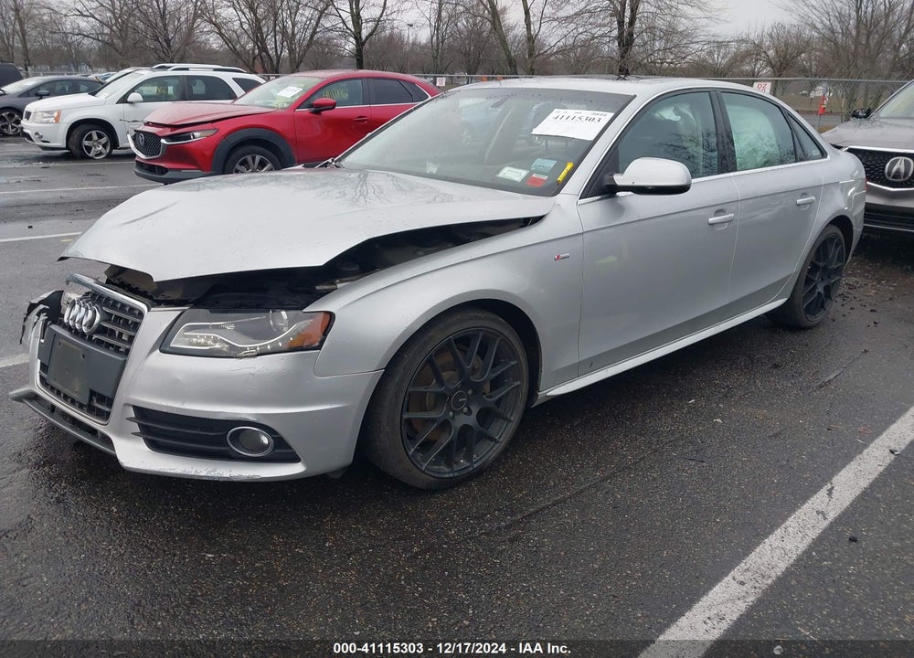 2012 AUDI A4 2.0T PREMIUM VIN: WAUFFAFLXCA119184