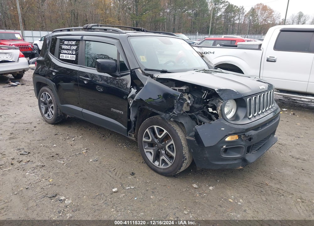 2018 JEEP RENEGADE LATITUDE FWD VIN: ZACCJABB6JPJ22594