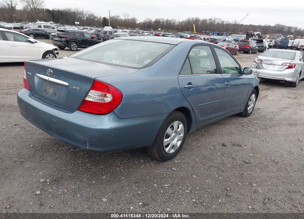 2004 TOYOTA CAMRY LE VIN: 4T1BE32K04U892528