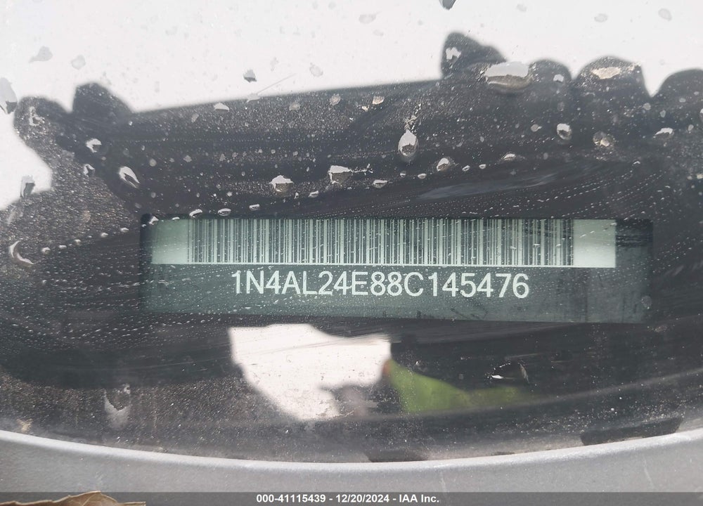 2008 NISSAN ALTIMA 2.5 S VIN: 1N4AL24E88C145476