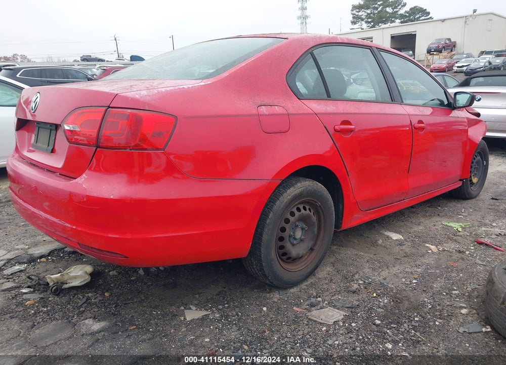 2012 VOLKSWAGEN JETTA 2.0L S VIN: 3VW2K7AJXCM356957