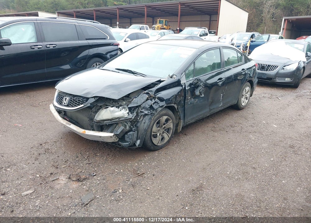 2013 HONDA CIVIC LX VIN: 19XFB2F5XDE017503