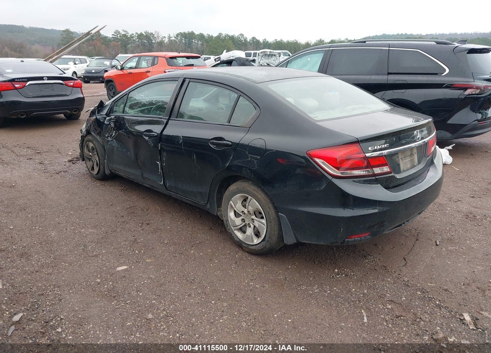 2013 HONDA CIVIC LX VIN: 19XFB2F5XDE017503