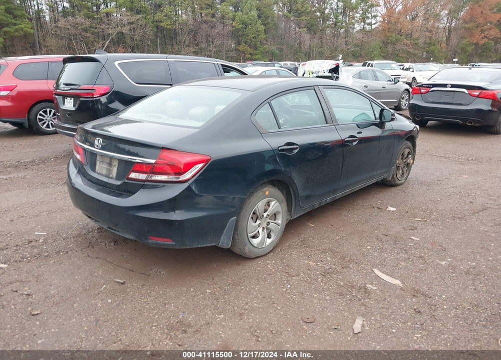 2013 HONDA CIVIC LX VIN: 19XFB2F5XDE017503