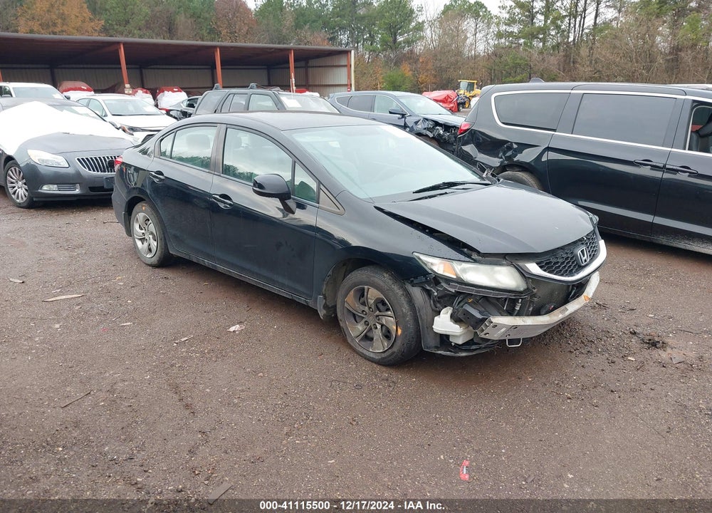 2013 HONDA CIVIC LX VIN: 19XFB2F5XDE017503
