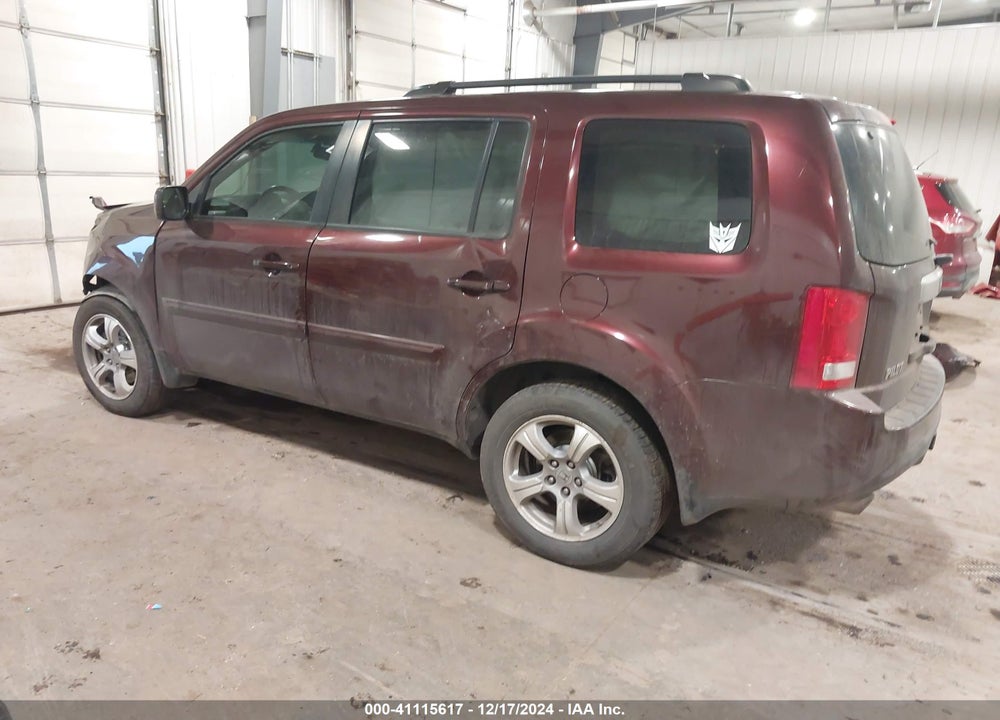 2012 HONDA PILOT EX-L VIN: 5FNYF4H79CB078972