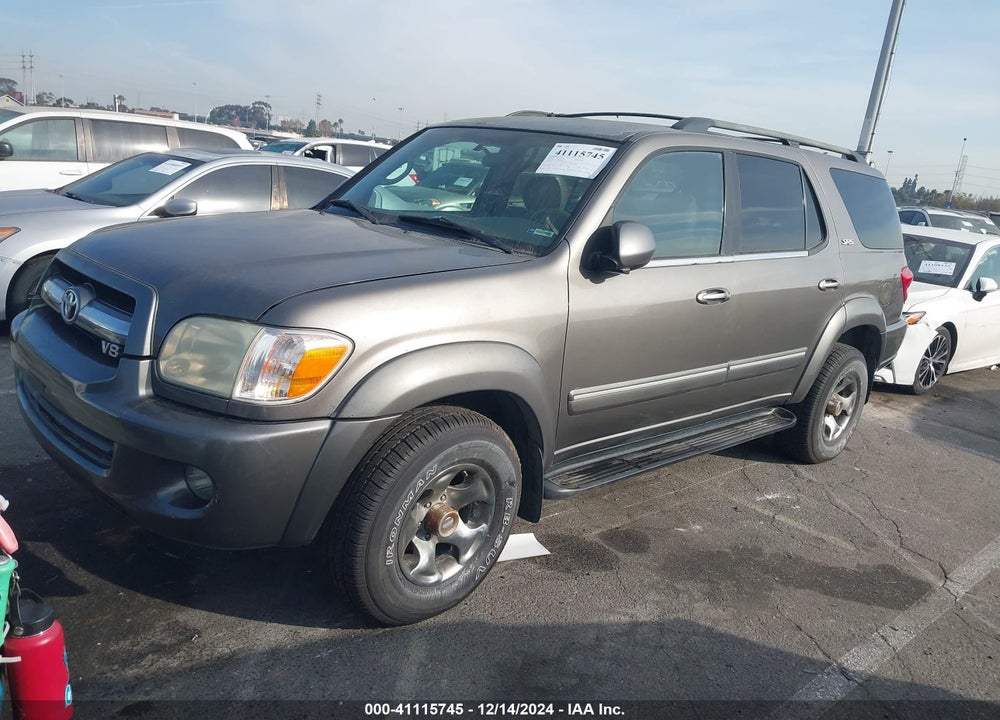 2005 TOYOTA SEQUOIA SR5 V8 VIN: 5TDZT34A85S244972