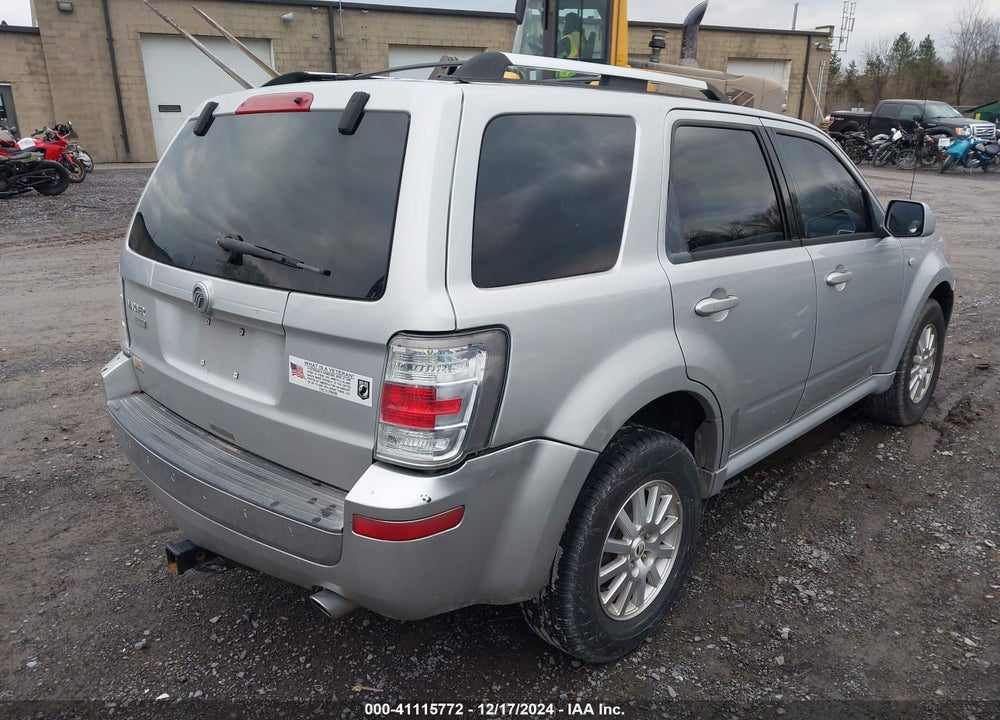 2009 MERCURY MARINER PREMIER VIN: 4M2CU87759KJ13201
