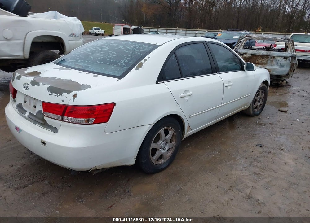 2006 HYUNDAI SONATA GLS VIN: 5NPEU46C66H169762