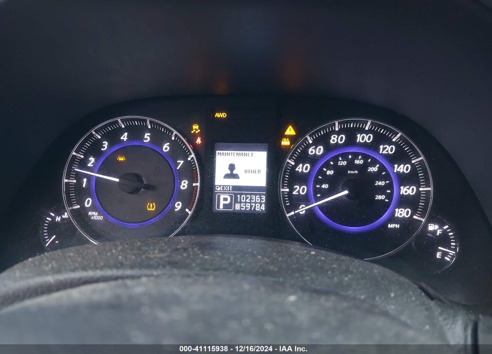 2013 INFINITI FX37 VIN: JN8CS1MW0DM174780