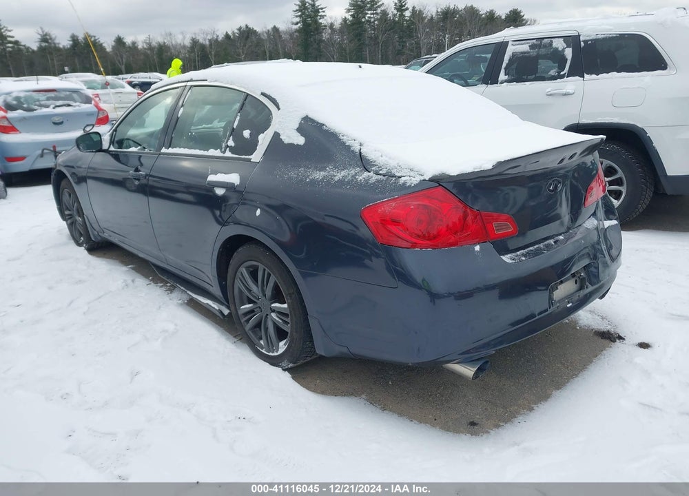 2011 INFINITI G25X VIN: JN1DV6AR5BM652999