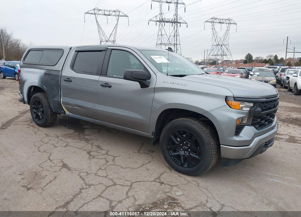 2023 CHEVROLET SILVERADO 1500 4WD SHORT BED CUSTOM VIN: 1GCPDBEKXPZ197600