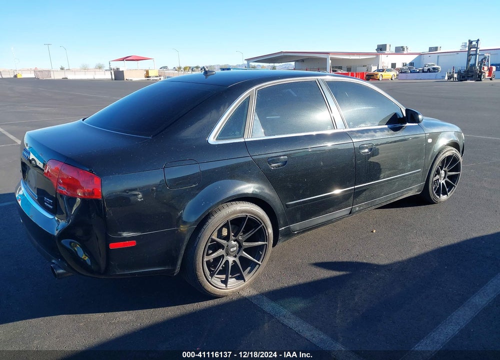 2007 AUDI A4 2.0T VIN: WAUAF78E27A134506