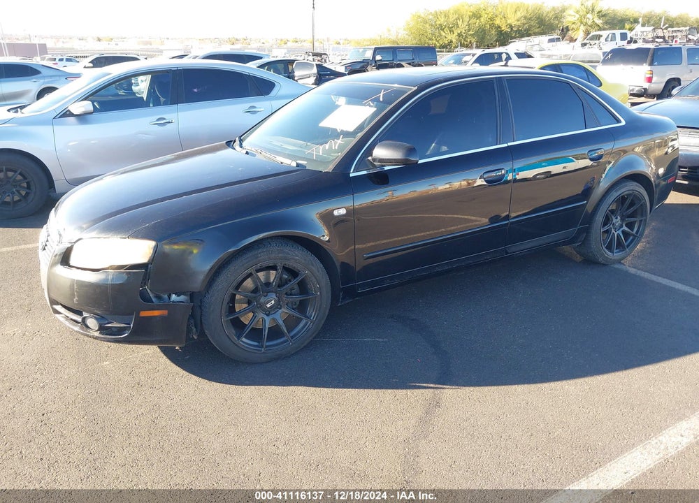 2007 AUDI A4 2.0T VIN: WAUAF78E27A134506