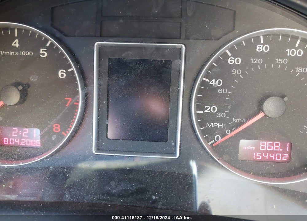 2007 AUDI A4 2.0T VIN: WAUAF78E27A134506
