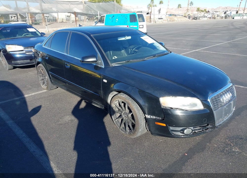 2007 AUDI A4 2.0T VIN: WAUAF78E27A134506