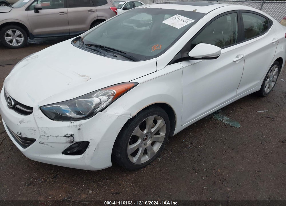 2012 HYUNDAI ELANTRA LIMITED VIN: 5NPDH4AE8CH113374