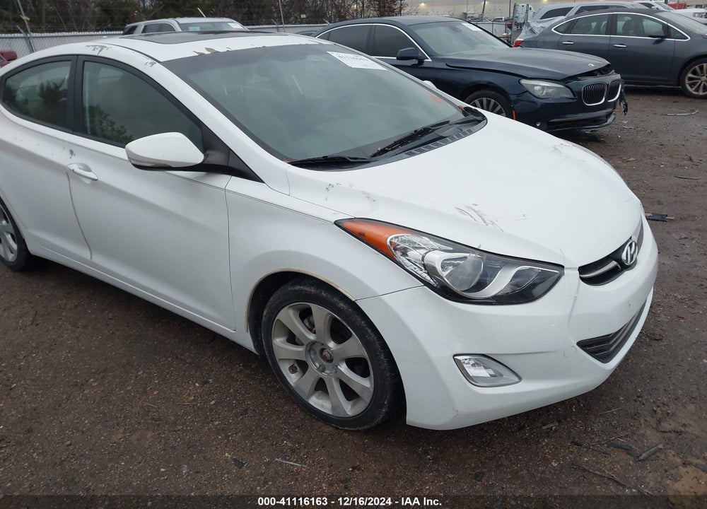 2012 HYUNDAI ELANTRA LIMITED VIN: 5NPDH4AE8CH113374