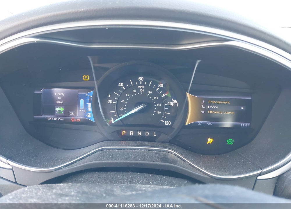 2013 FORD FUSION HYBRID VIN: 3FA6P0LU0DR104102