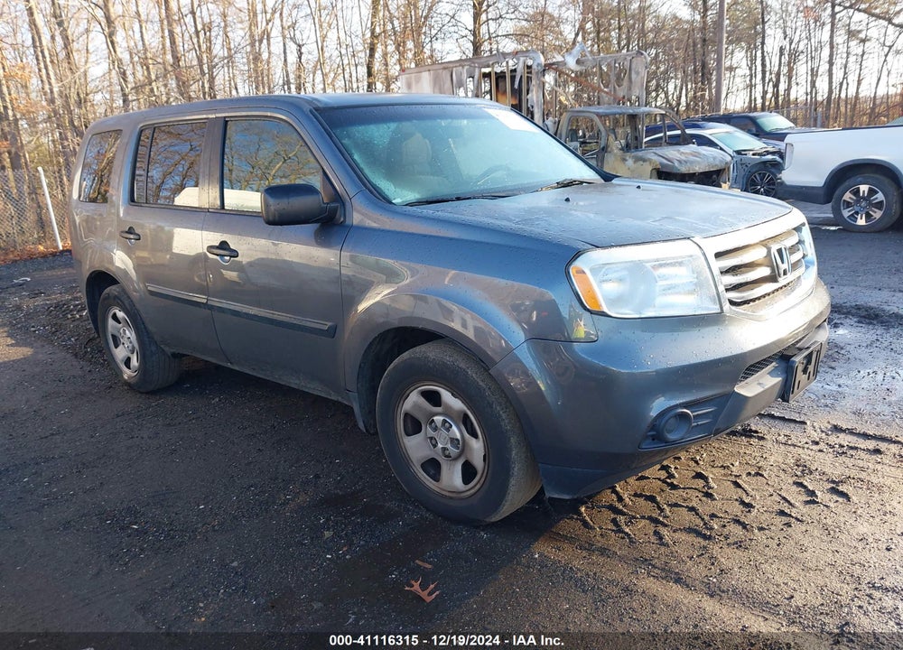 2012 HONDA PILOT LX VIN: 5FNYF4H22CB013367