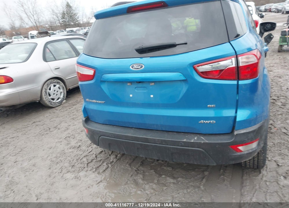 2018 FORD ECOSPORT SE VIN: MAJ6P1UL8JC236577