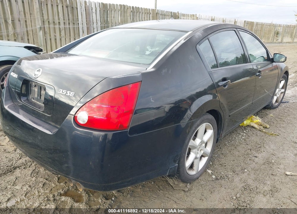 2004 NISSAN MAXIMA 3.5 SE VIN: 1N4BA41E04C860756