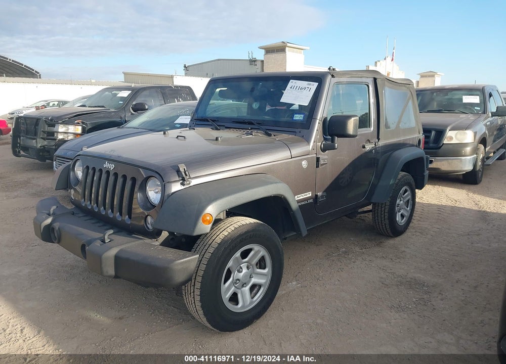 2014 JEEP WRANGLER SPORT VIN: 1C4AJWAG5EL201012