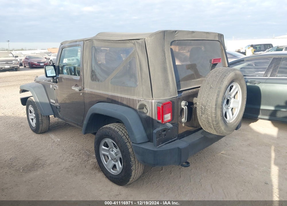 2014 JEEP WRANGLER SPORT VIN: 1C4AJWAG5EL201012