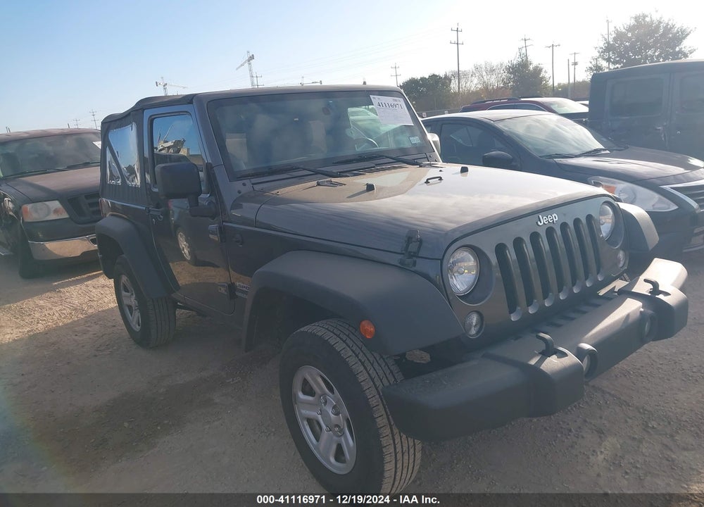 2014 JEEP WRANGLER SPORT VIN: 1C4AJWAG5EL201012