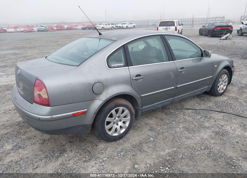 2003 VOLKSWAGEN PASSAT GLS VIN: WVWPD63B33P196143