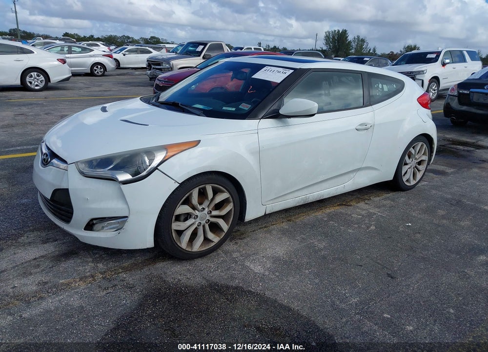 2013 HYUNDAI VELOSTER BASE W/BLACK VIN: KMHTC6AD1DU151285