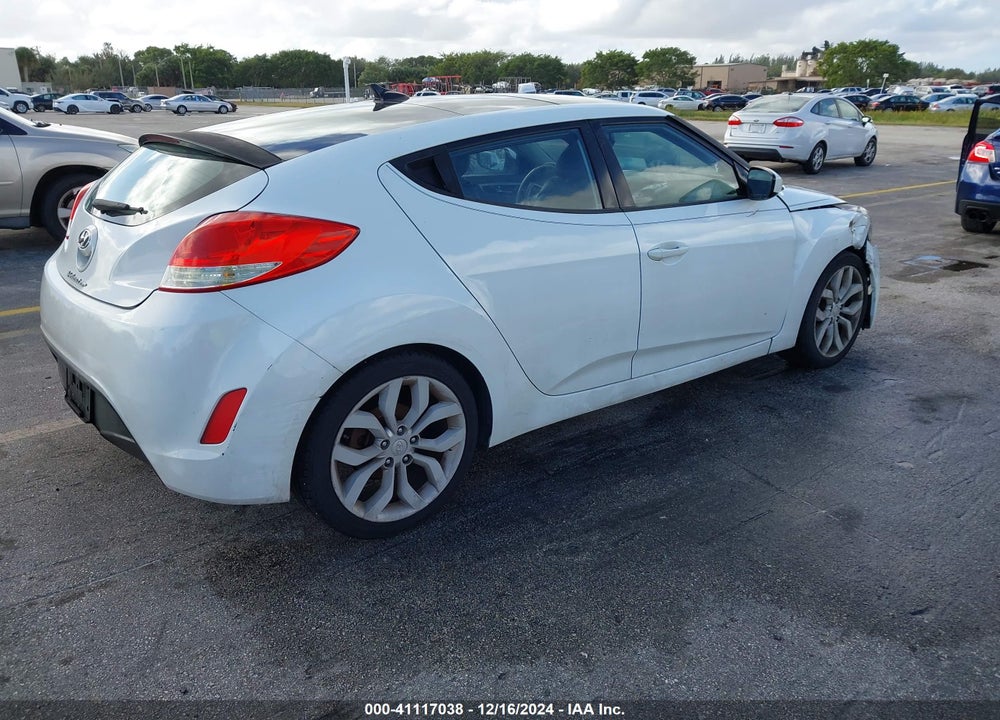 2013 HYUNDAI VELOSTER BASE W/BLACK VIN: KMHTC6AD1DU151285