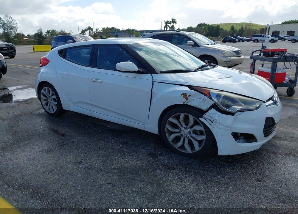 2013 HYUNDAI VELOSTER BASE W/BLACK VIN: KMHTC6AD1DU151285