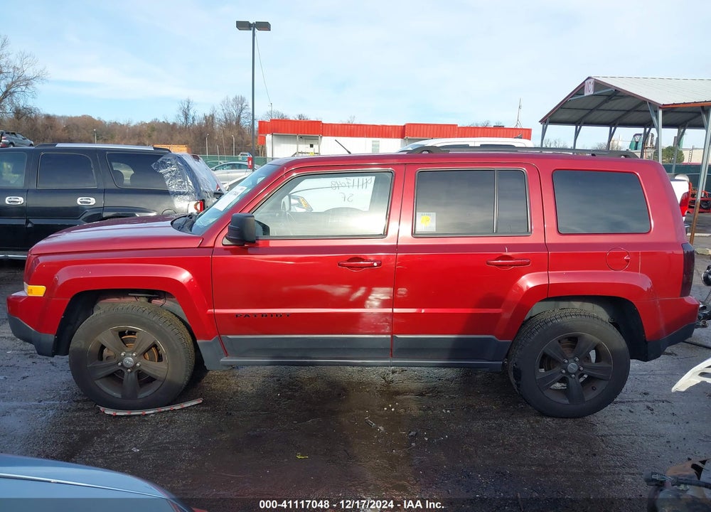 2014 JEEP PATRIOT LATITUDE VIN: 1C4NJRFB0ED885817