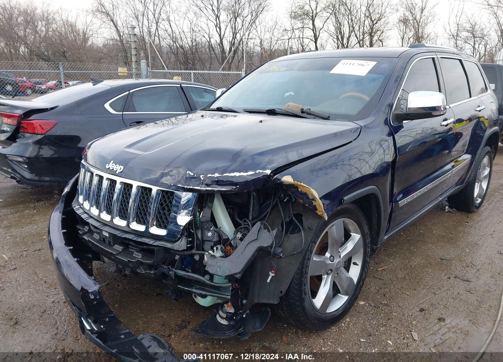 2012 JEEP GRAND CHEROKEE OVERLAND VIN: 1C4RJFCT7CC348653