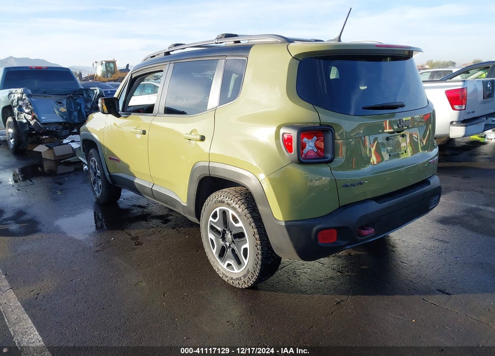 2015 JEEP RENEGADE TRAILHAWK VIN: ZACCJBCT0FPB76299