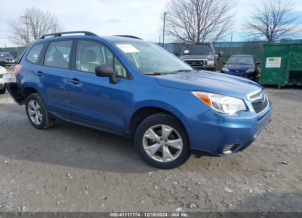 2016 SUBARU FORESTER 2.5I VIN: JF2SJABC9GH486484