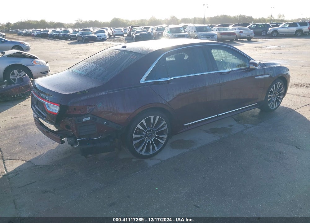 2017 LINCOLN CONTINENTAL SELECT VIN: 1LN6L9TP4H5636509