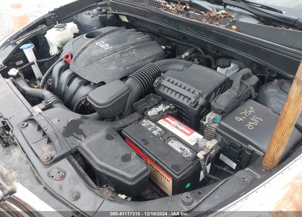 2013 HYUNDAI SONATA SE VIN: 5NPEC4AC5DH624267