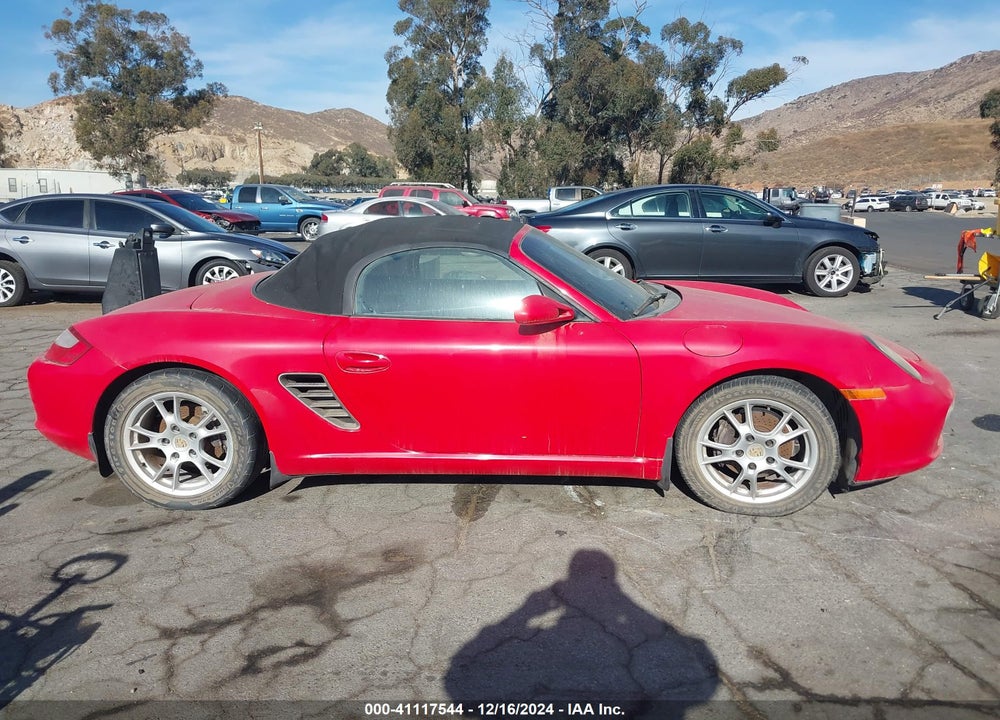 2005 PORSCHE BOXSTER VIN: WP0CA29895S710654
