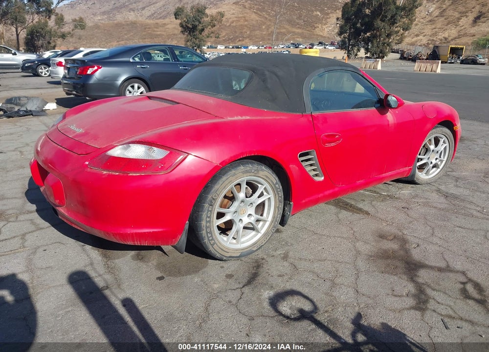 2005 PORSCHE BOXSTER VIN: WP0CA29895S710654