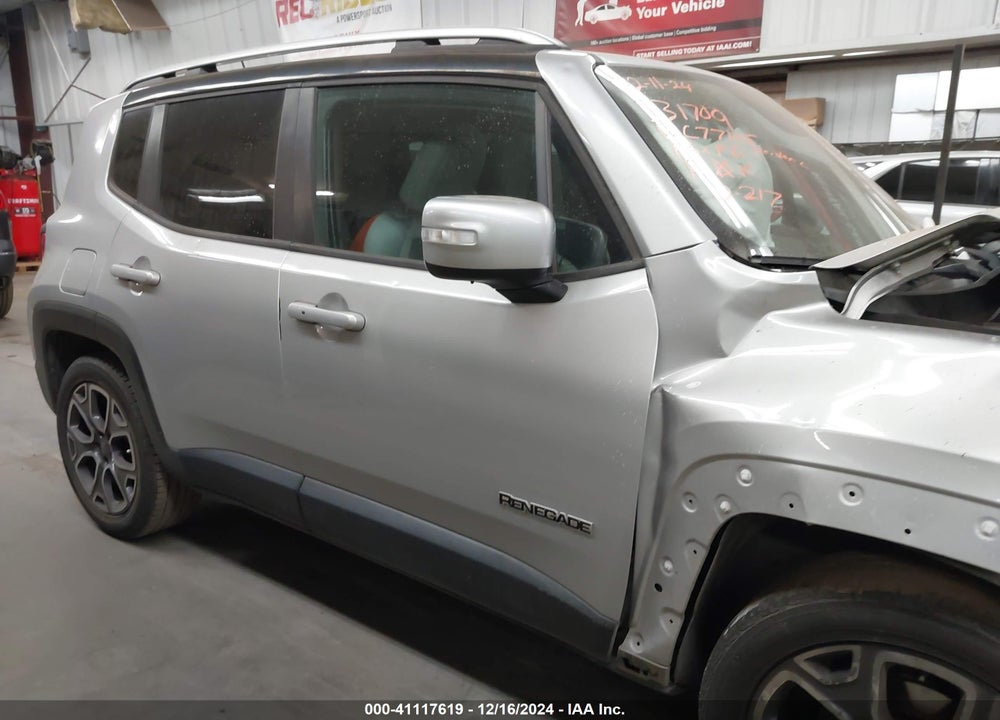 2016 JEEP RENEGADE LIMITED VIN: ZACCJADT3GPC77105