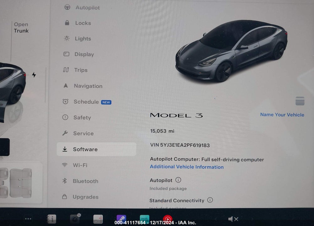 2023 TESLA MODEL 3 REAR-WHEEL DRIVE VIN: 5YJ3E1EA2PF619183