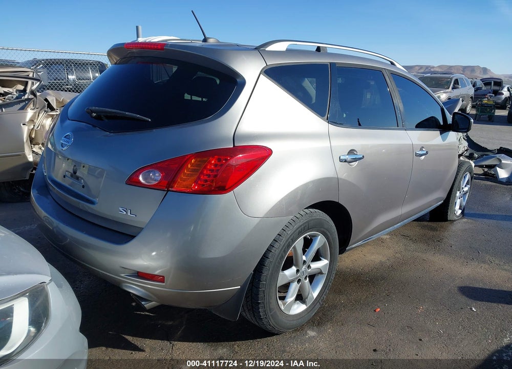 2010 NISSAN MURANO SL VIN: JN8AZ1MUXAW015198