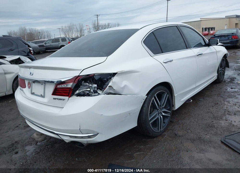 2016 HONDA ACCORD SPORT VIN: 1HGCR2F50GA198702