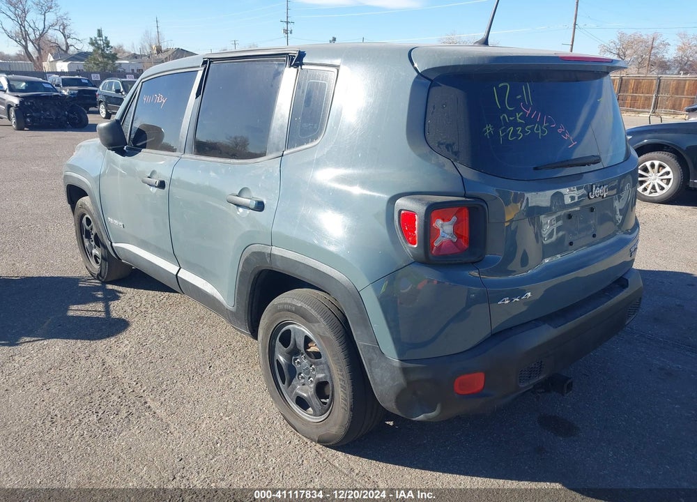 2017 JEEP RENEGADE SPORT 4X4 VIN: ZACCJBAH3HPF23545